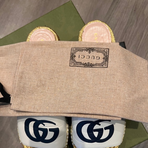 Authentic GG Gucci sandals size 37.5 - Picture 7 of 10